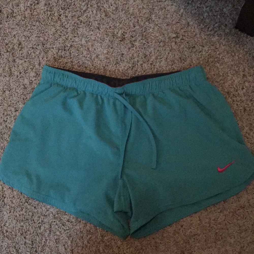 Blue Nike shorts